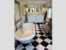 Badezimmer-Idee mit der freistehenden Nostalgie Badewanne Carlton 175