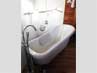 Badezimmer-Idee mit der freistehenden Nostalgie Badewanne Portland
