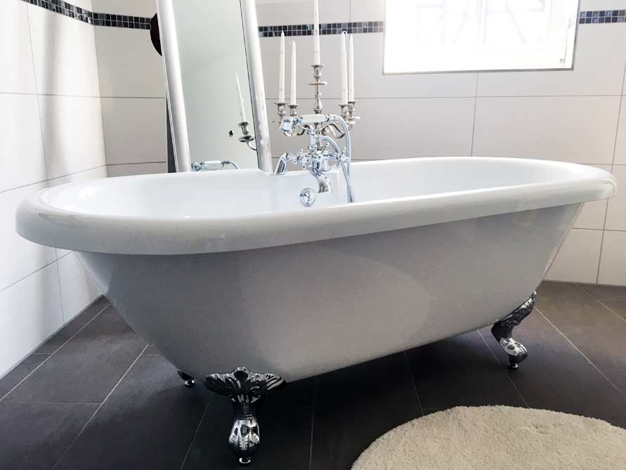 Badezimmer-Idee mit der freistehenden Badewanne Carlton 175