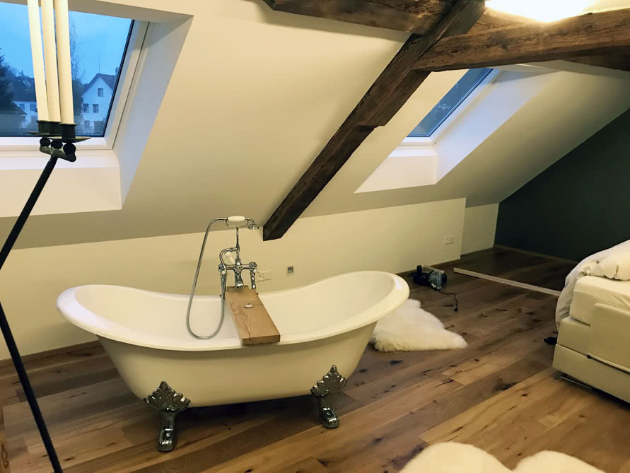 Badezimmer-Idee mit der freistehenden Badewanne Edinburgh