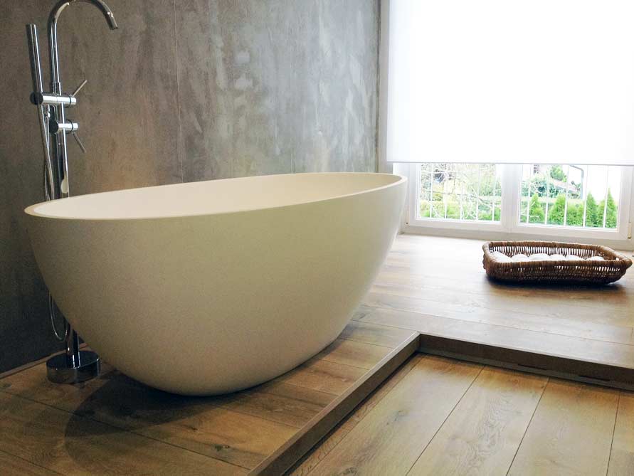 Badezimmer-Idee mit der freistehenden Badewanne Piemont Medio